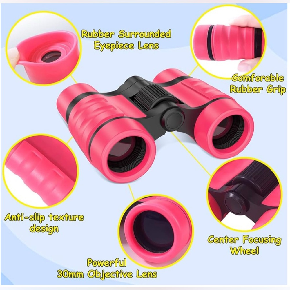 Kids Binoculars 4x30 Magnification With Case Summer Outdoor Toys for Kids